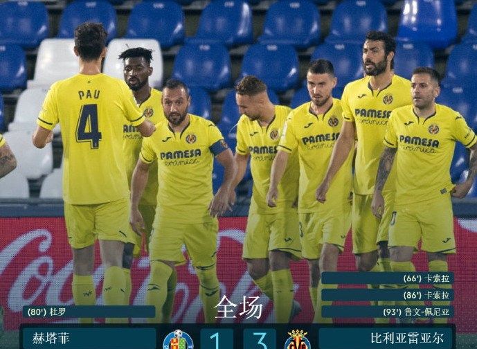 比利亚雷亚尔战胜对手，继续领跑积分榜的简单介绍